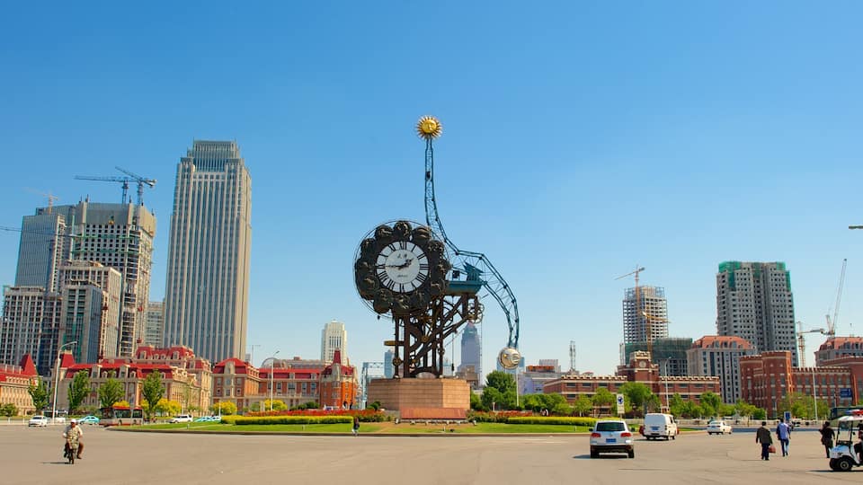 China featuring a city, outdoor art and street scenes