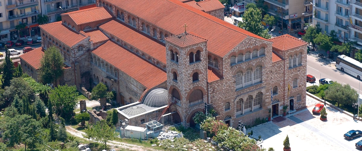 Thessaloniki which includes heritage elements and a church or cathedral
