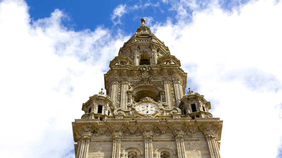Santiago de Compostela Cathedral which includes heritage architecture, heritage elements and a church or cathedral