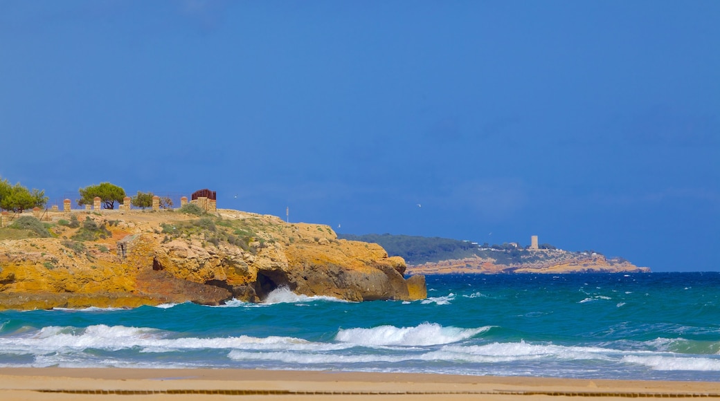 Strand L\'Arrabassada Beach welches beinhaltet allgemeine Küstenansicht