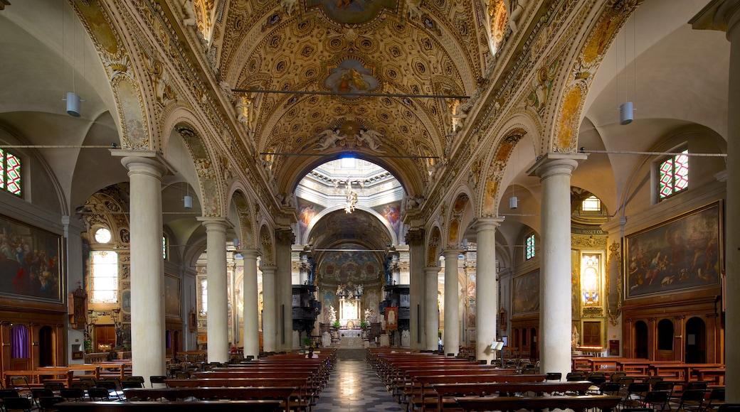 San Vittore Basilica featuring religious elements, interior views and a church or cathedral