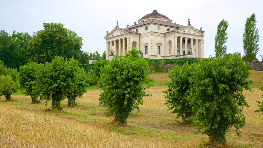 Villa Capra detta la Rotonda som omfatter en park og landbrugsområde