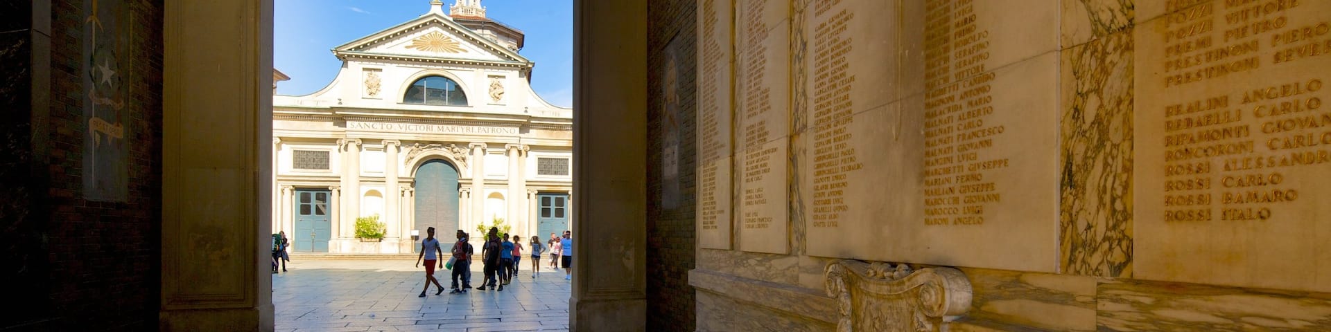 San Vittore Basilica which includes interior views, a church or cathedral and religious elements