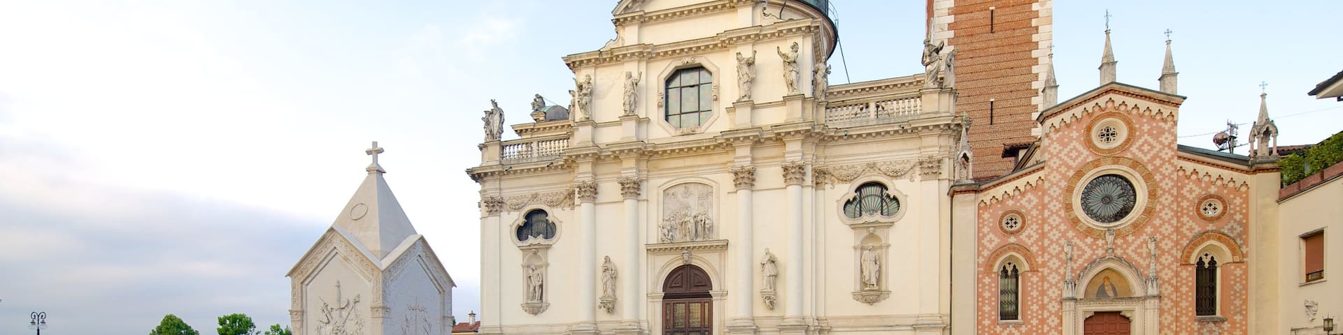 Santuario della Madonna di Monte Berico featuring heritage architecture, a church or cathedral and street scenes