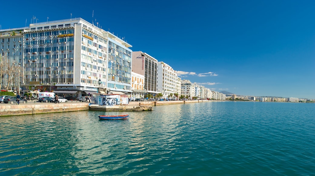 Thessaloniki which includes a city and general coastal views