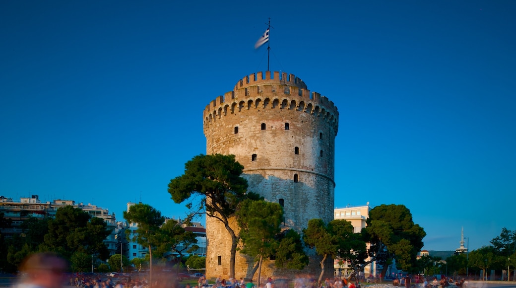 White Tower of Thessaloniki showing heritage architecture