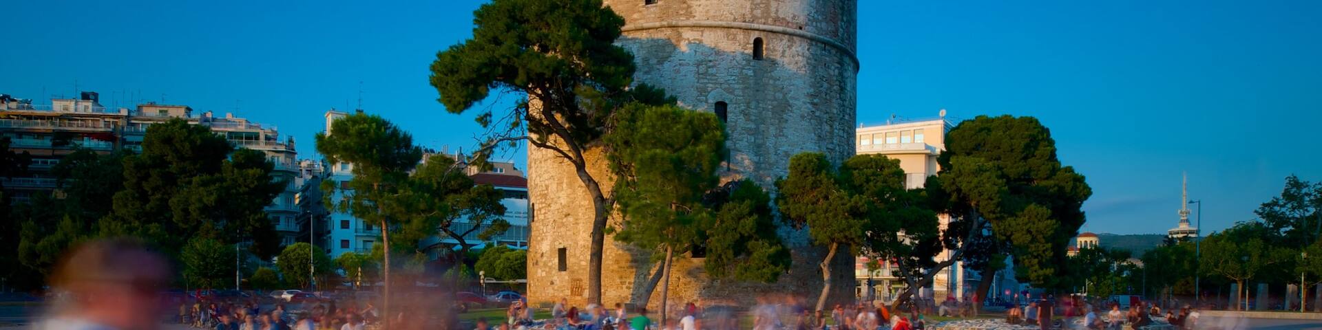 White Tower of Thessaloniki showing heritage architecture