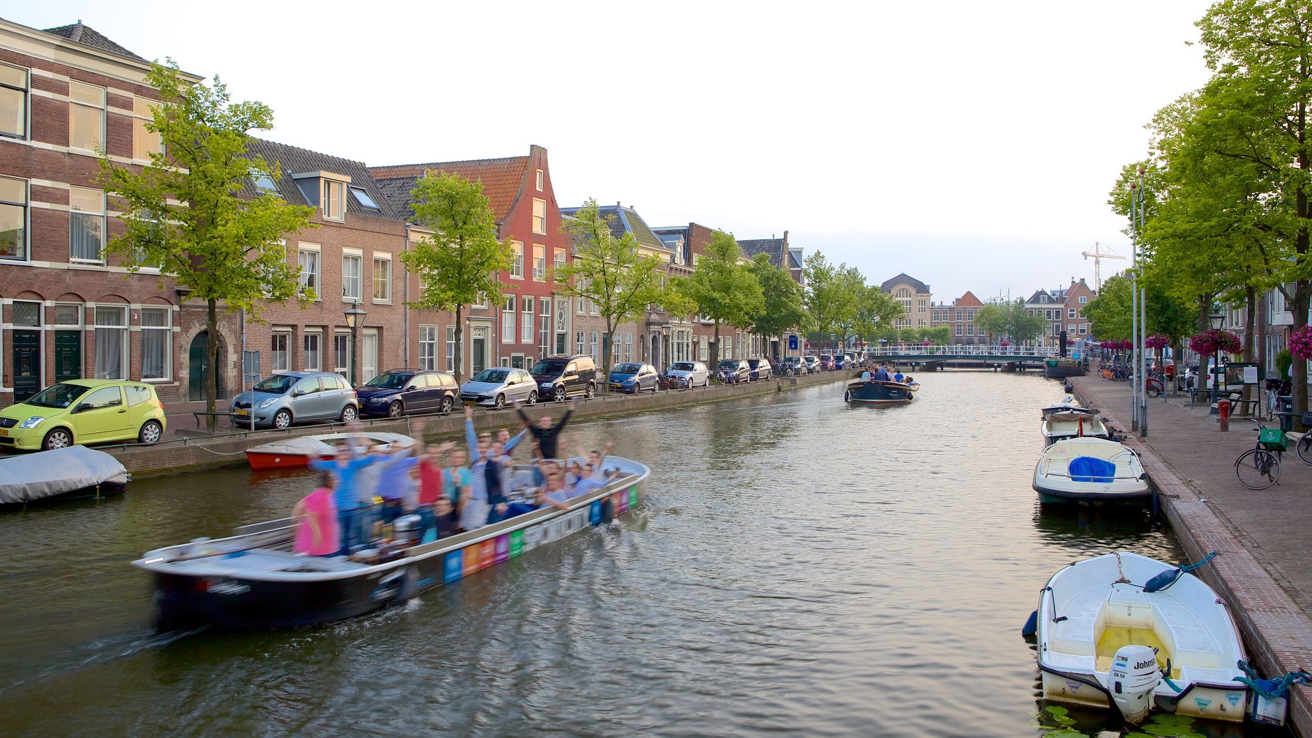 Leiden featuring a river or creek and boating