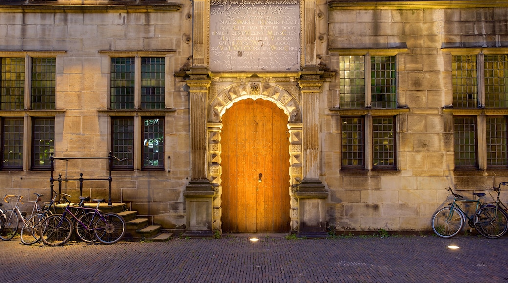 Stadhuis que incluye arquitectura patrimonial y imágenes de calles