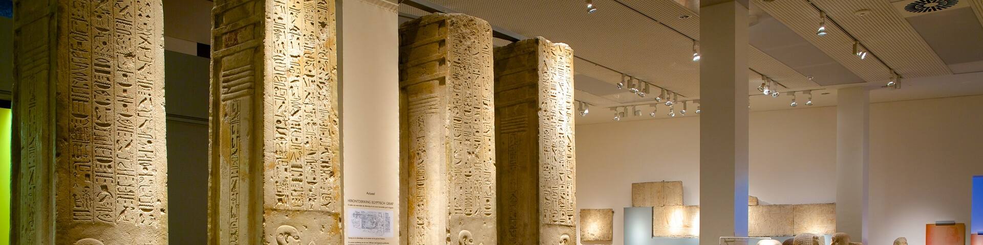 Rijksmuseum van Oudheden featuring a statue or sculpture, heritage elements and interior views