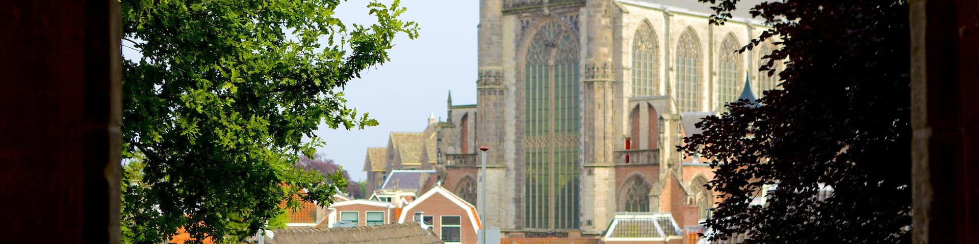 Burcht showing a small town or village as well as a couple