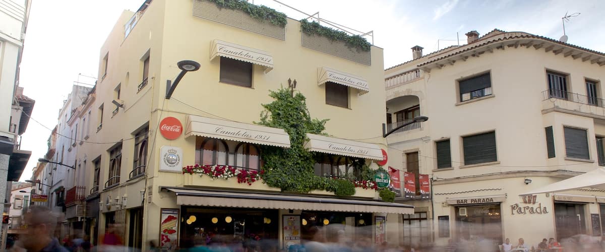 Lloret de Mar which includes street scenes as well as a large group of people