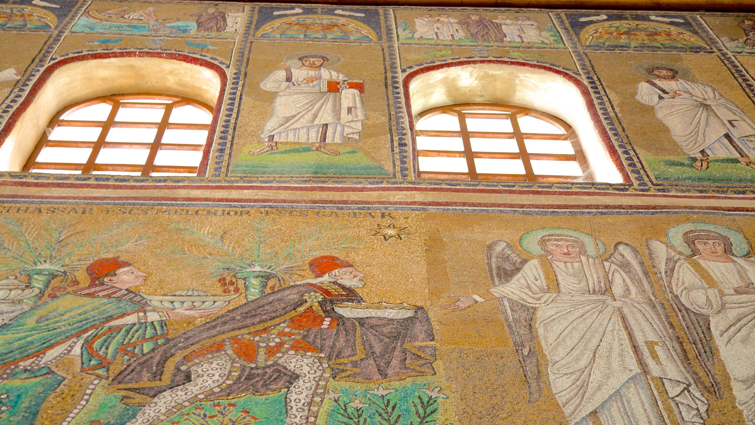 Basilica of Sant' Apollinare Nuovo, Ravenna, Emilia-Romagna, Italië