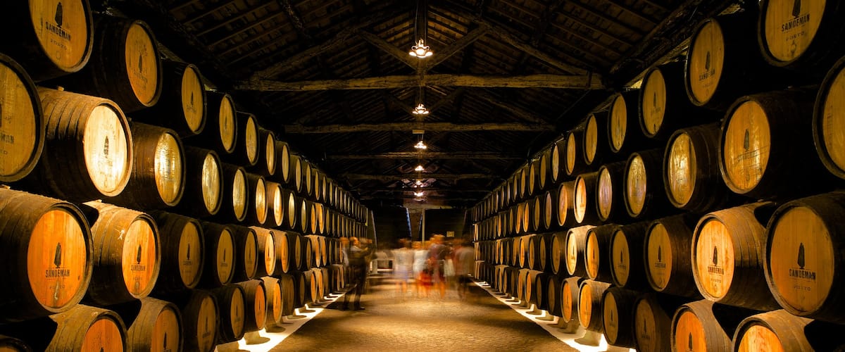 Sandeman Cellars featuring interior views and drinks or beverages