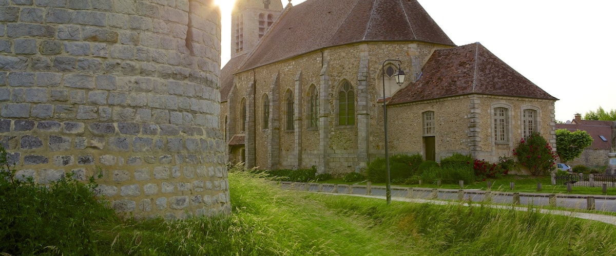Melun showing street scenes and heritage architecture