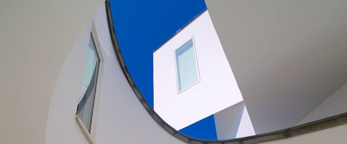 Basel mit einem moderne Architektur