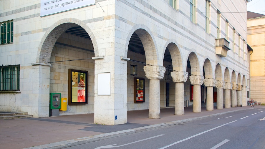Basel Art Museum featuring street scenes