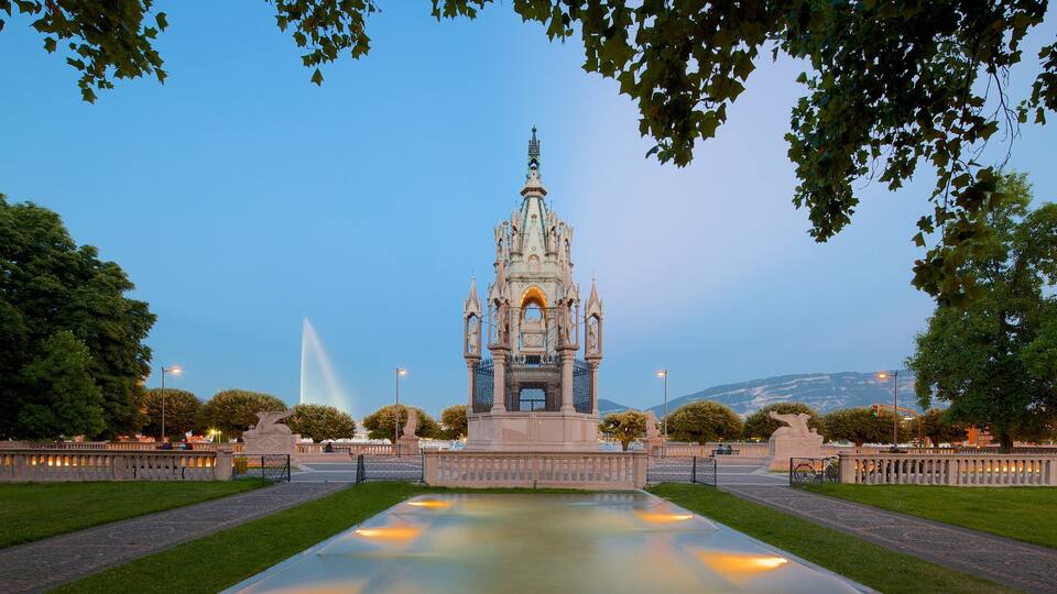 Geneva which includes a park and a monument