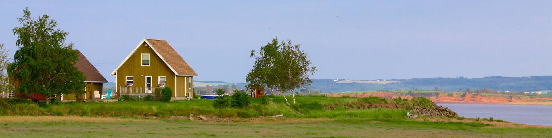 Wolfville mit einem Landschaften