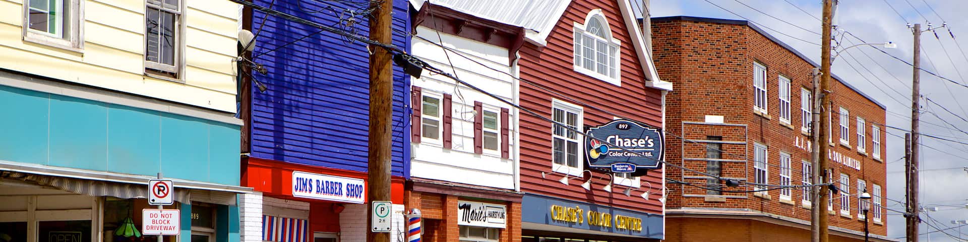 Truro mit einem Straßenszenen