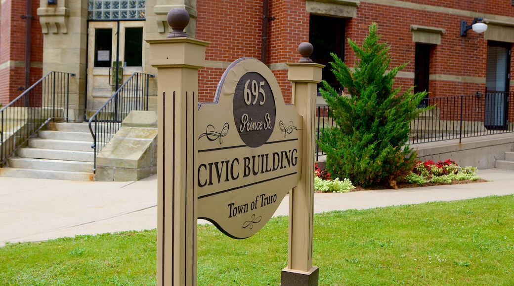 Truro featuring an administrative buidling and street scenes