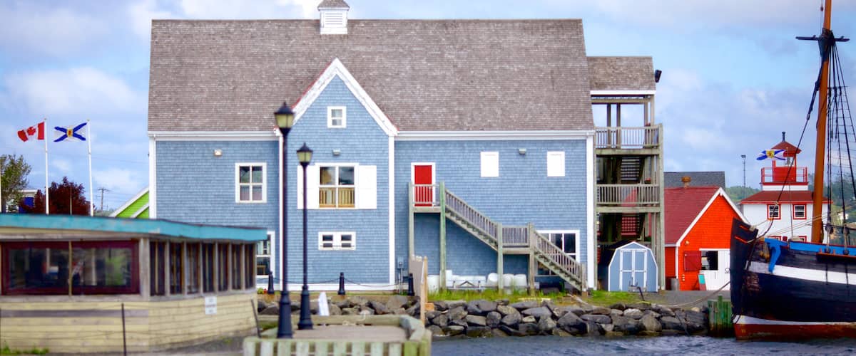 Pictou showing general coastal views and a house