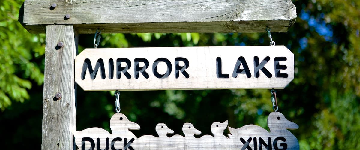 Forest Lawn Cemetery which includes signage