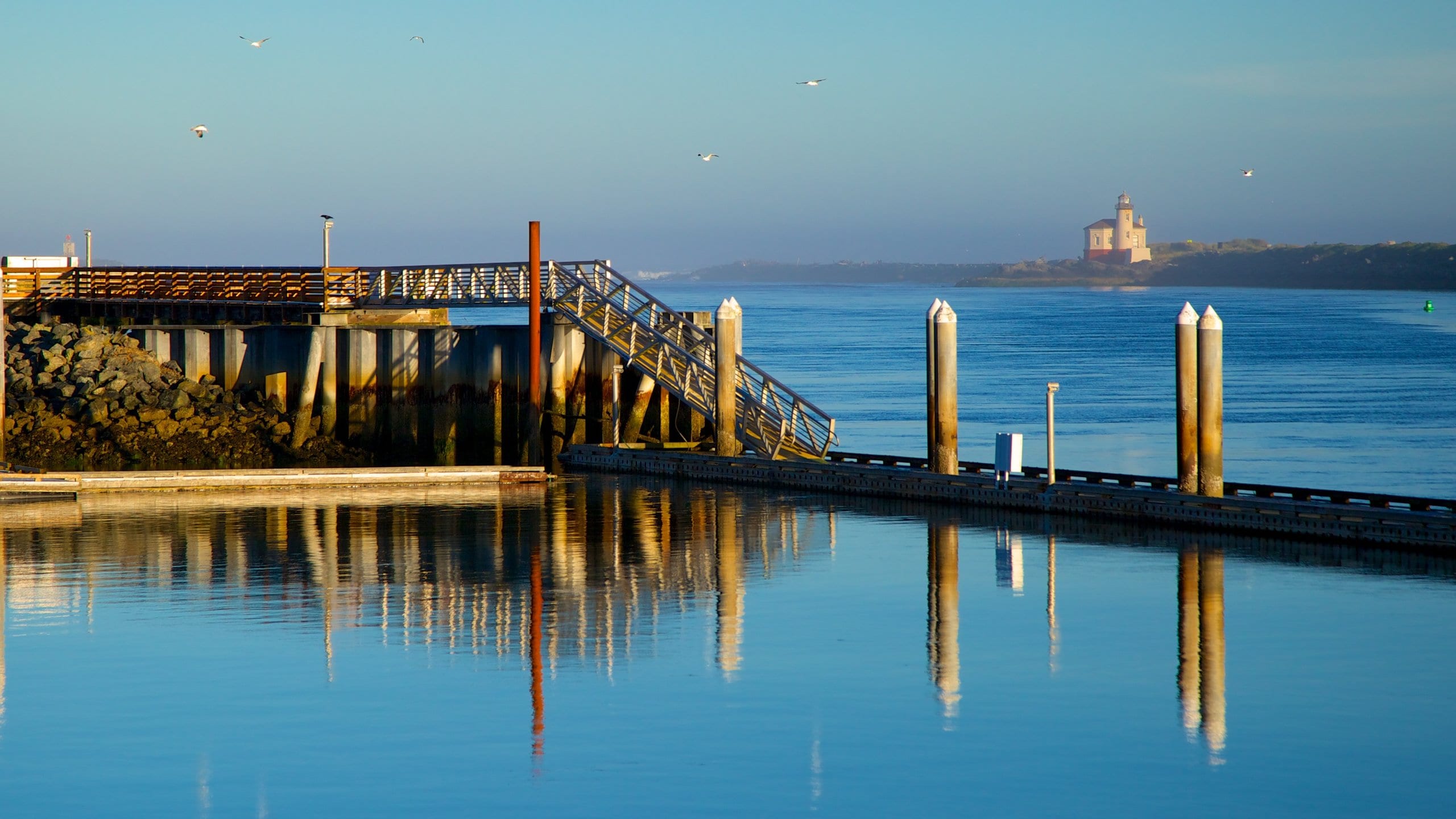 Bandon which includes a bridge and general coastal views