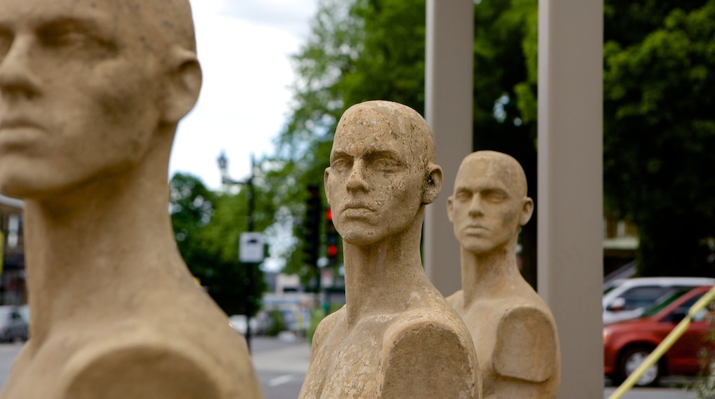 Granby featuring outdoor art, a statue or sculpture and art