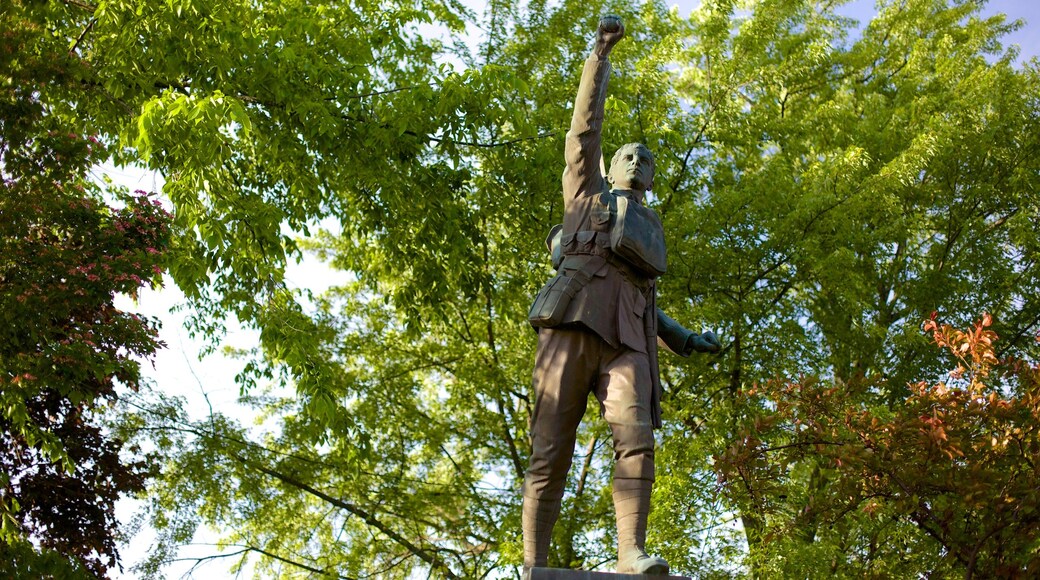 Magog which includes a statue or sculpture