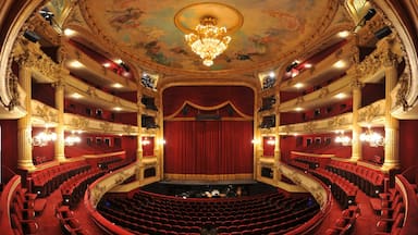 Opéra royal de Wallonie qui includes scènes de théâtre et vues intérieures