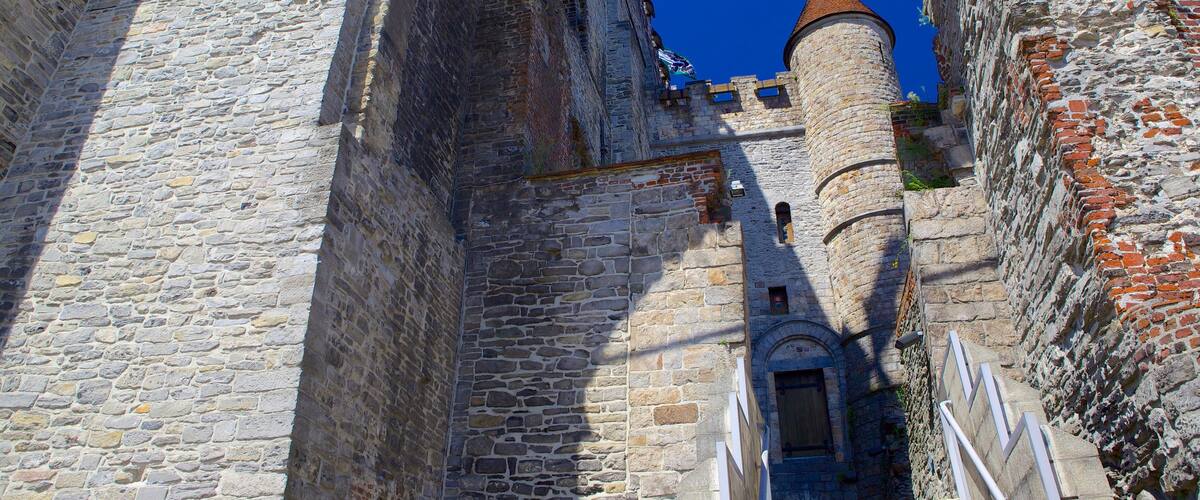 Château des comtes de Flandre mettant en vedette patrimoine architectural et château