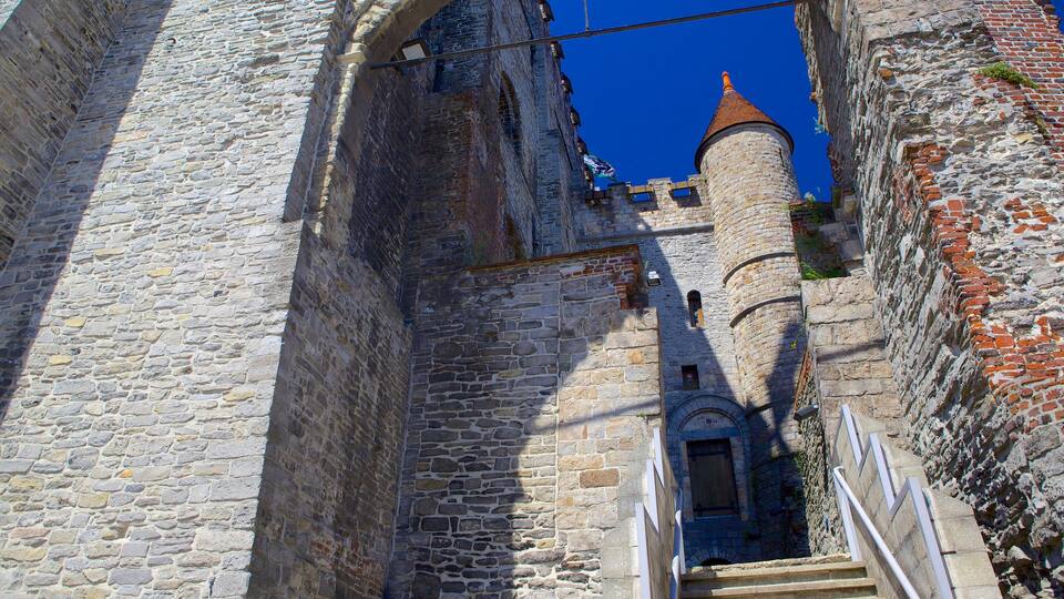 Gravensteen bevat een kasteel en historische architectuur
