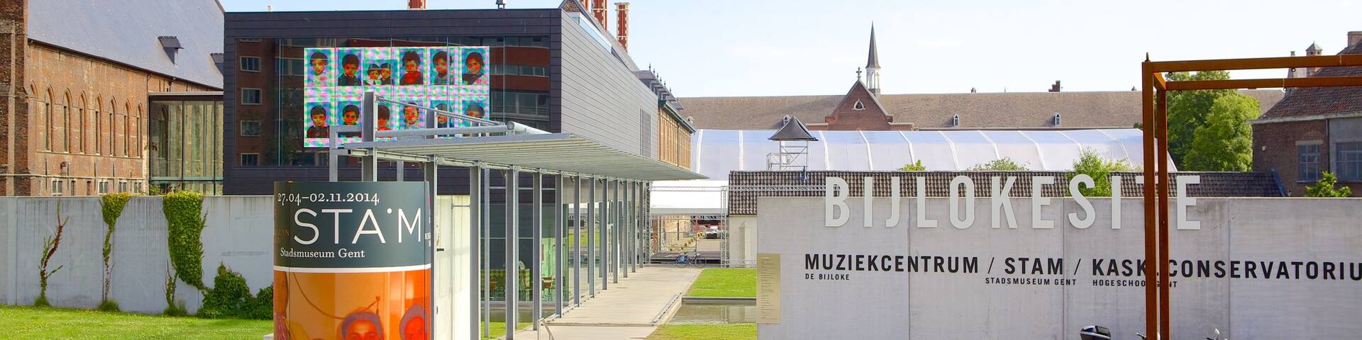 STAM Ghent City Museum featuring signage