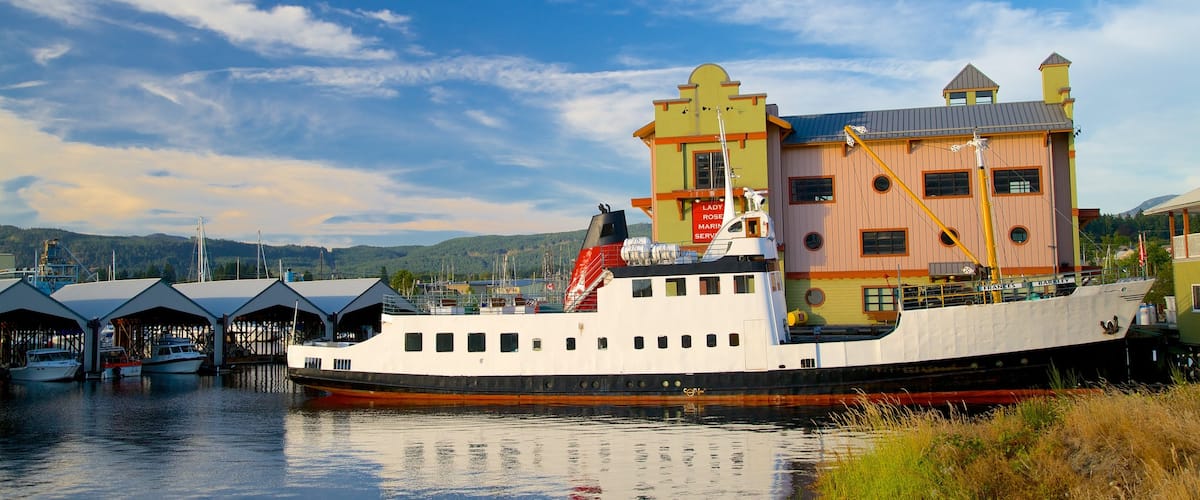 Port Alberni featuring a marina