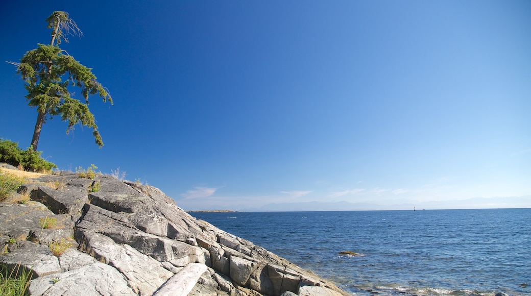 Nanoose Bay showing rocky coastline