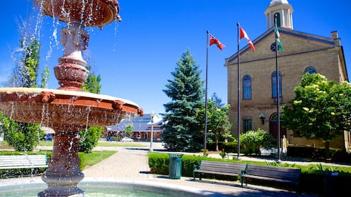 Woodstock featuring a park and a fountain