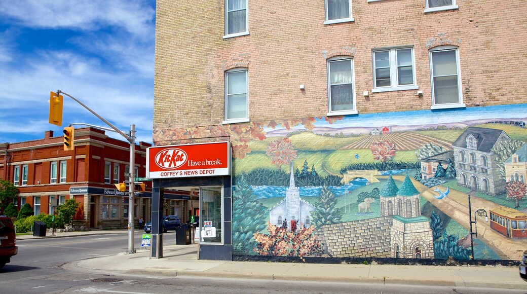 St. Thomas which includes heritage architecture, outdoor art and street scenes