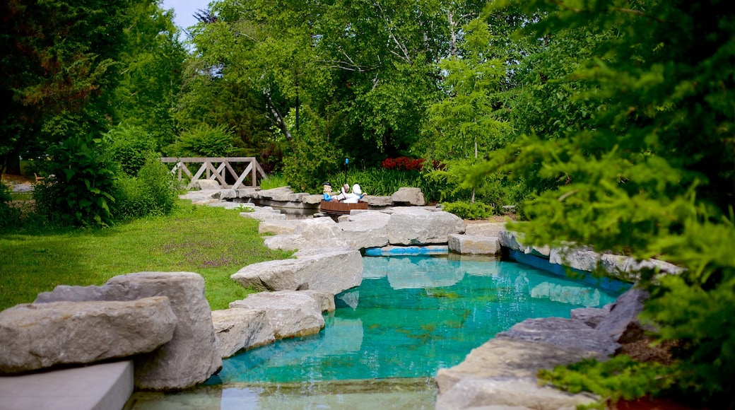 Storybook Gardens showing a river or creek