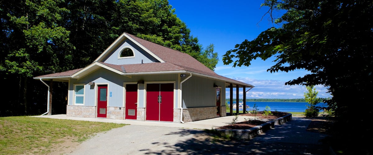 Georgian Bay Islands National Park which includes a house
