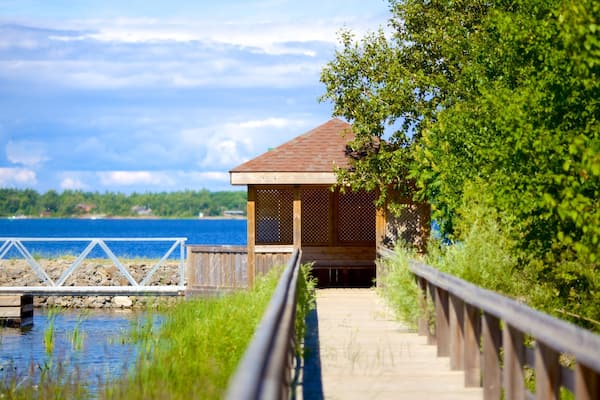 Georgian Bay Islands National Park mit einem Brücke