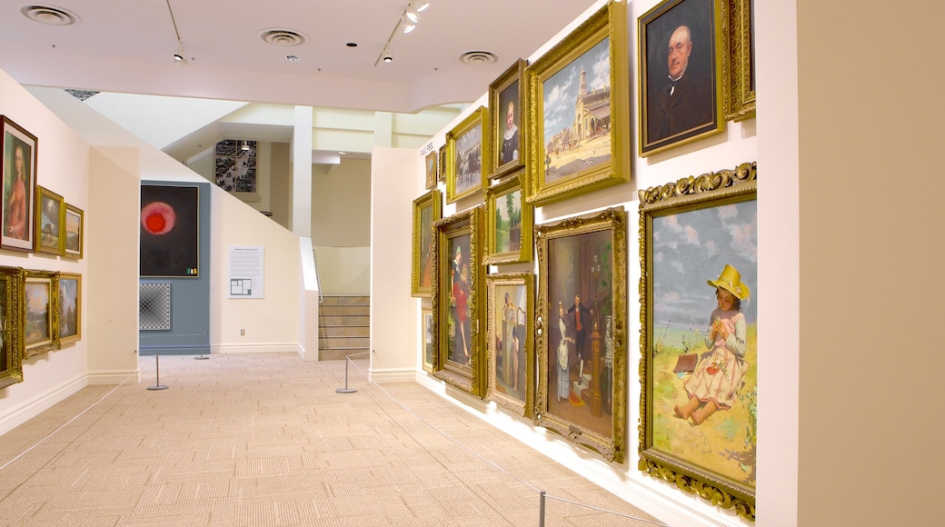 Museum London showing interior views and art