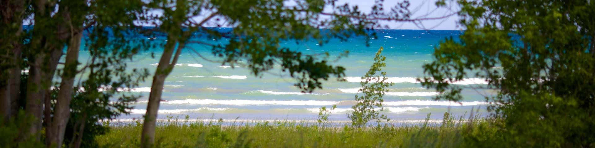 Wasaga Beach Provincial Park mit einem allgemeine KĂŒstenansicht