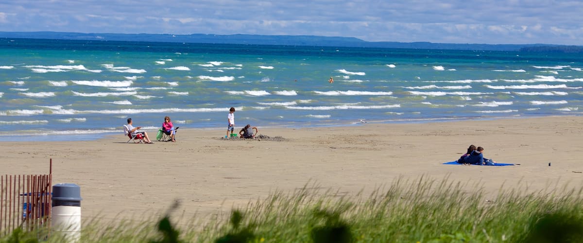 Parque Provincial de Playa Wasaga que incluye una playa de arena