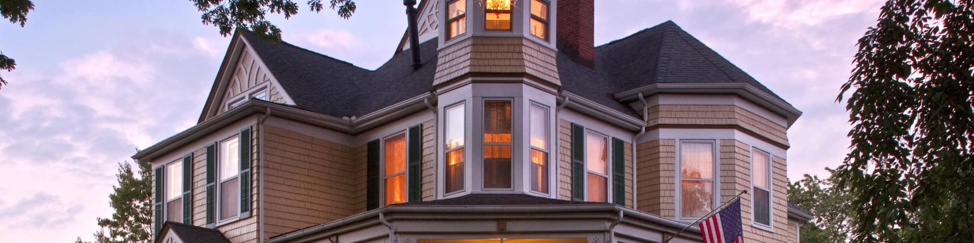 Blacksburg which includes a house and a sunset