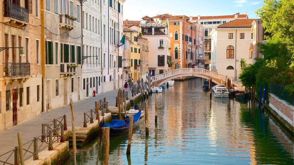 Castello featuring heritage architecture and a river or creek