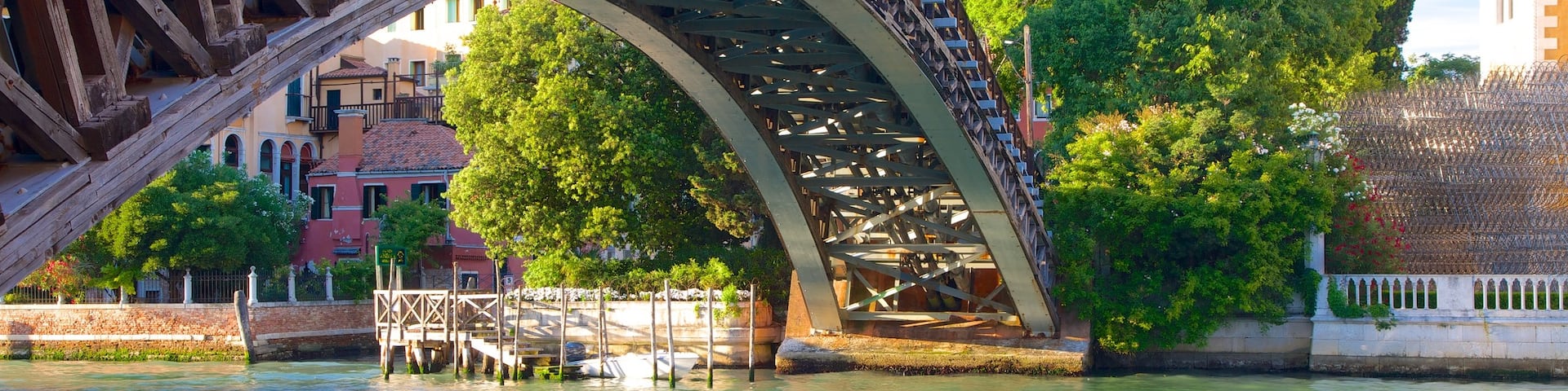 Academy Bridge showing a river or creek and a bridge
