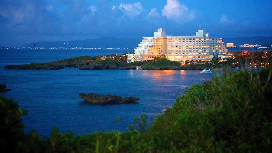 Cape Manza featuring night scenes and a hotel