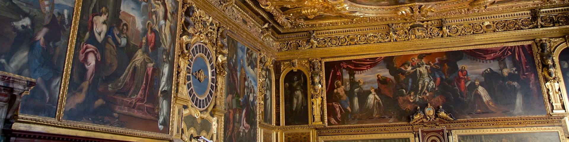 Doge\'s Palace featuring heritage architecture, chateau or palace and interior views