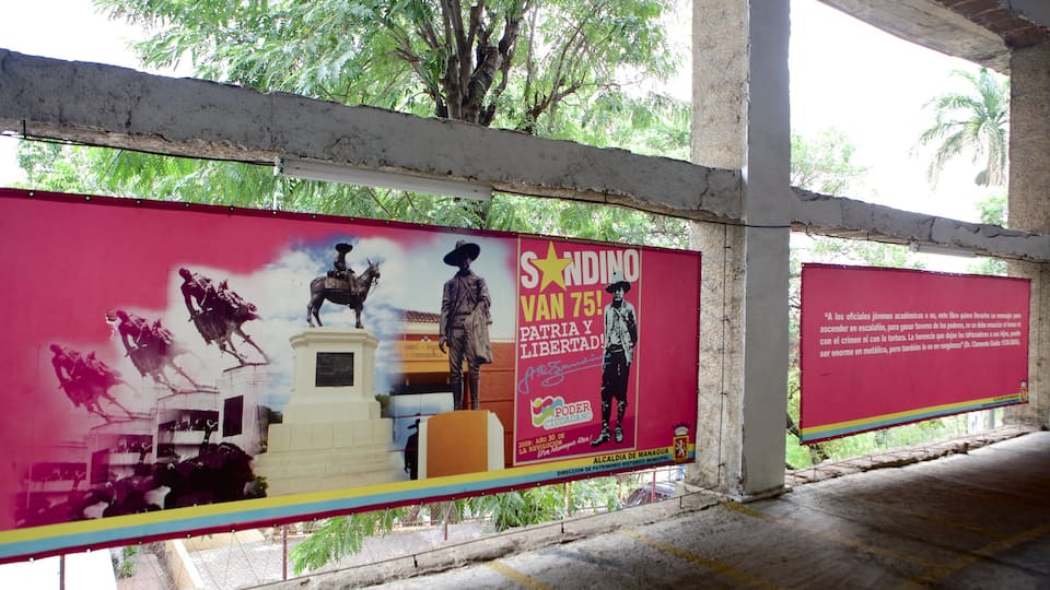 Monumento a Sandino showing signage
